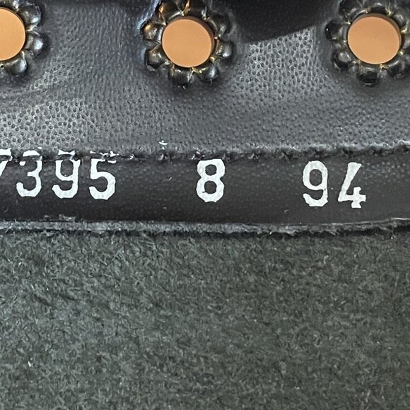 * SOLD * British Rangers Black Leather Combat Army Boots 14 Holes Sz 8 Men 10 W - Picture 6 of 6